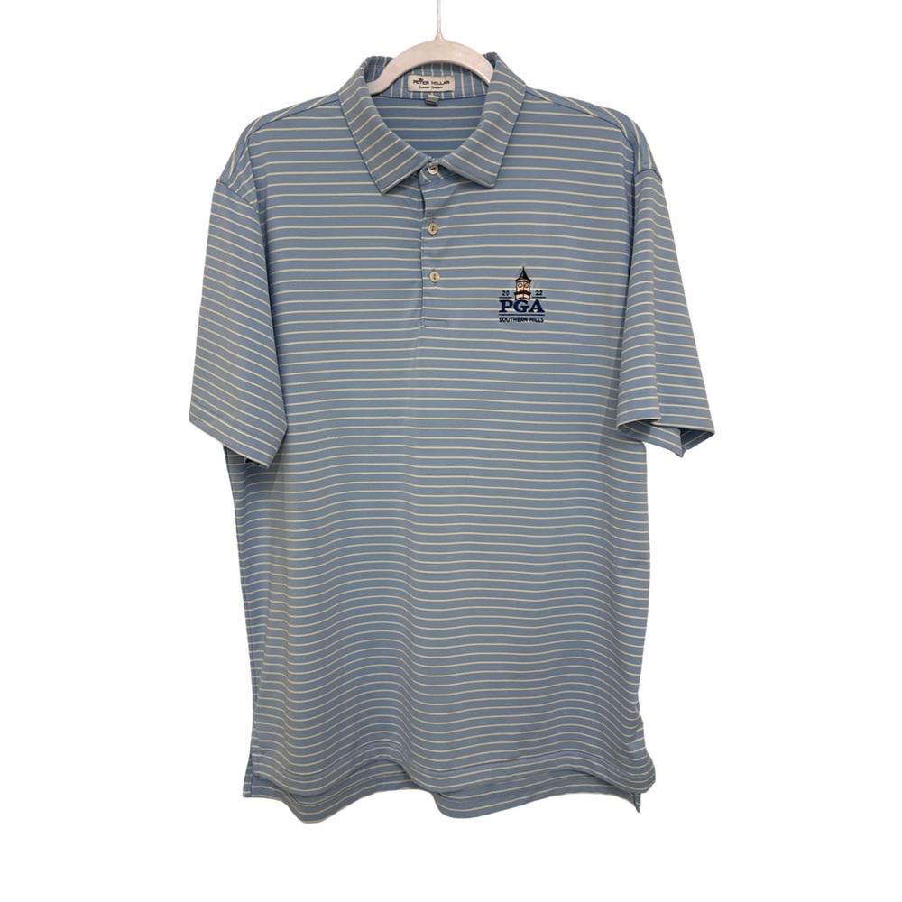 Peter Millar Summer Comfort PGA Southern Hills Logo Polo Shirt Men’s Large - Picture 1 of 12